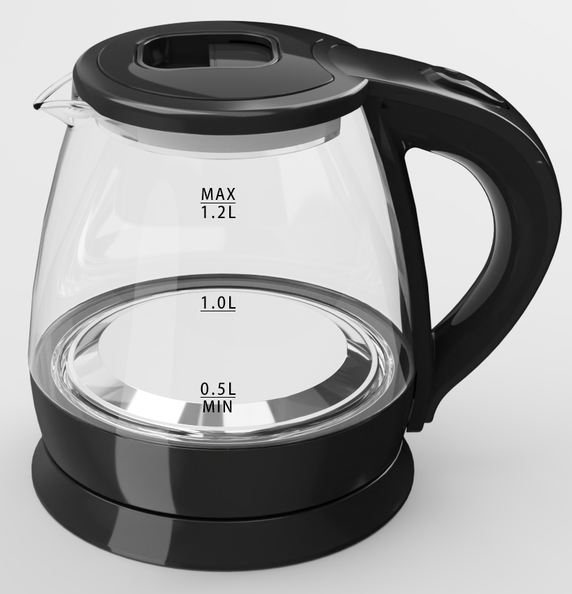 1.2L Glass Electric kettle